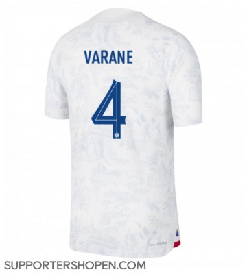 Frankrike Raphael Varane #4 Borta Matchtröja VM 2022 Kortärmad